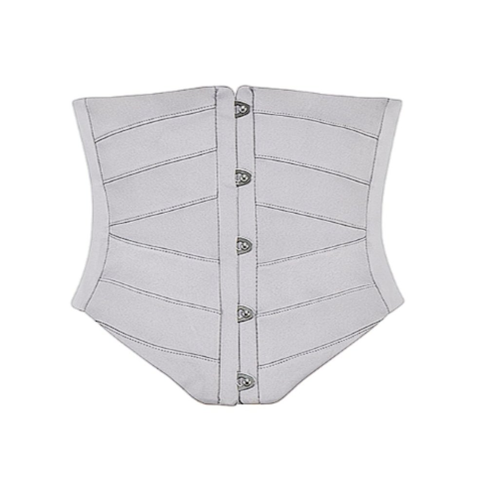 HOUSE OF CB 'Vienne' Grey Satin Underbust Corset NWOT - Picture 7 of 12